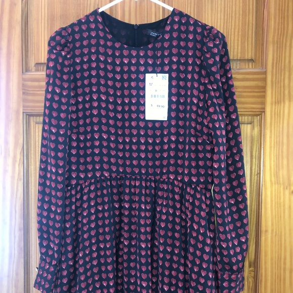 zara heart dress